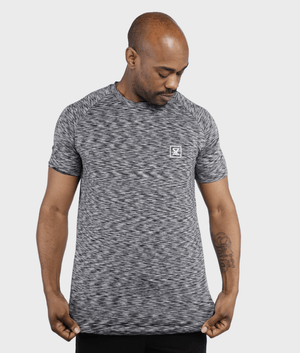 Elite T-Shirt [Black/White Fuzion] - VXS GYM WEAR