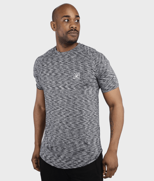 Elite T-Shirt [Black/White Fuzion] - VXS GYM WEAR