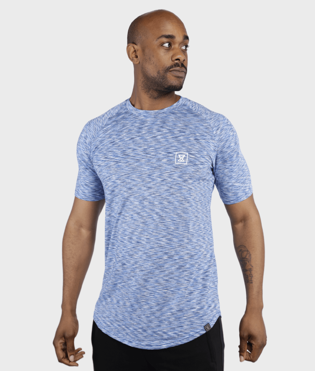 Elite T-Shirt [Blue/White Fuzion] - VXS GYM WEAR
