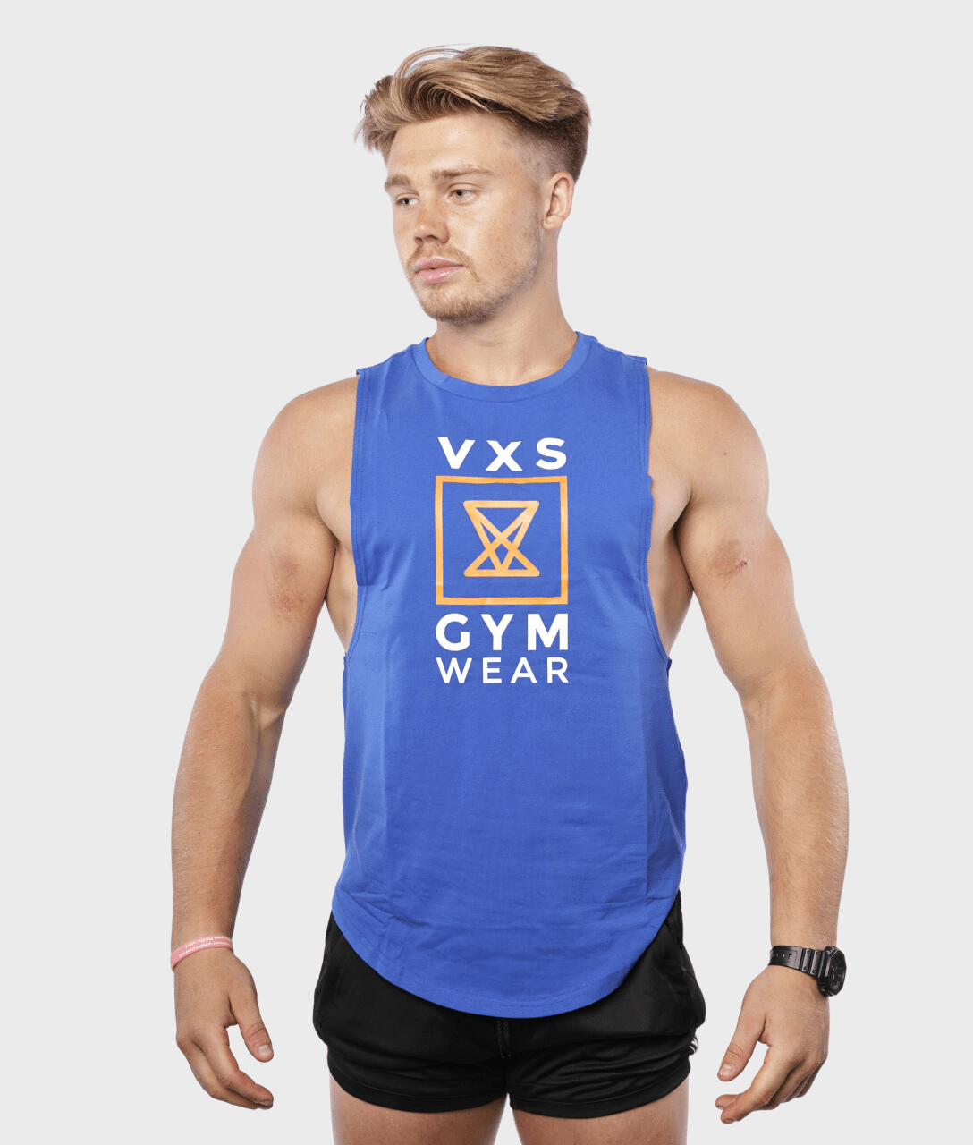 LOGO Sleeveless [Blue] - VXS GYM WEAR