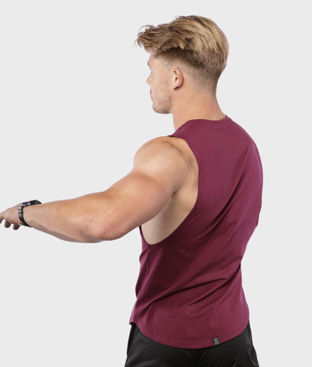 LOGO Sleeveless [Burgundy] - VXS GYM WEAR