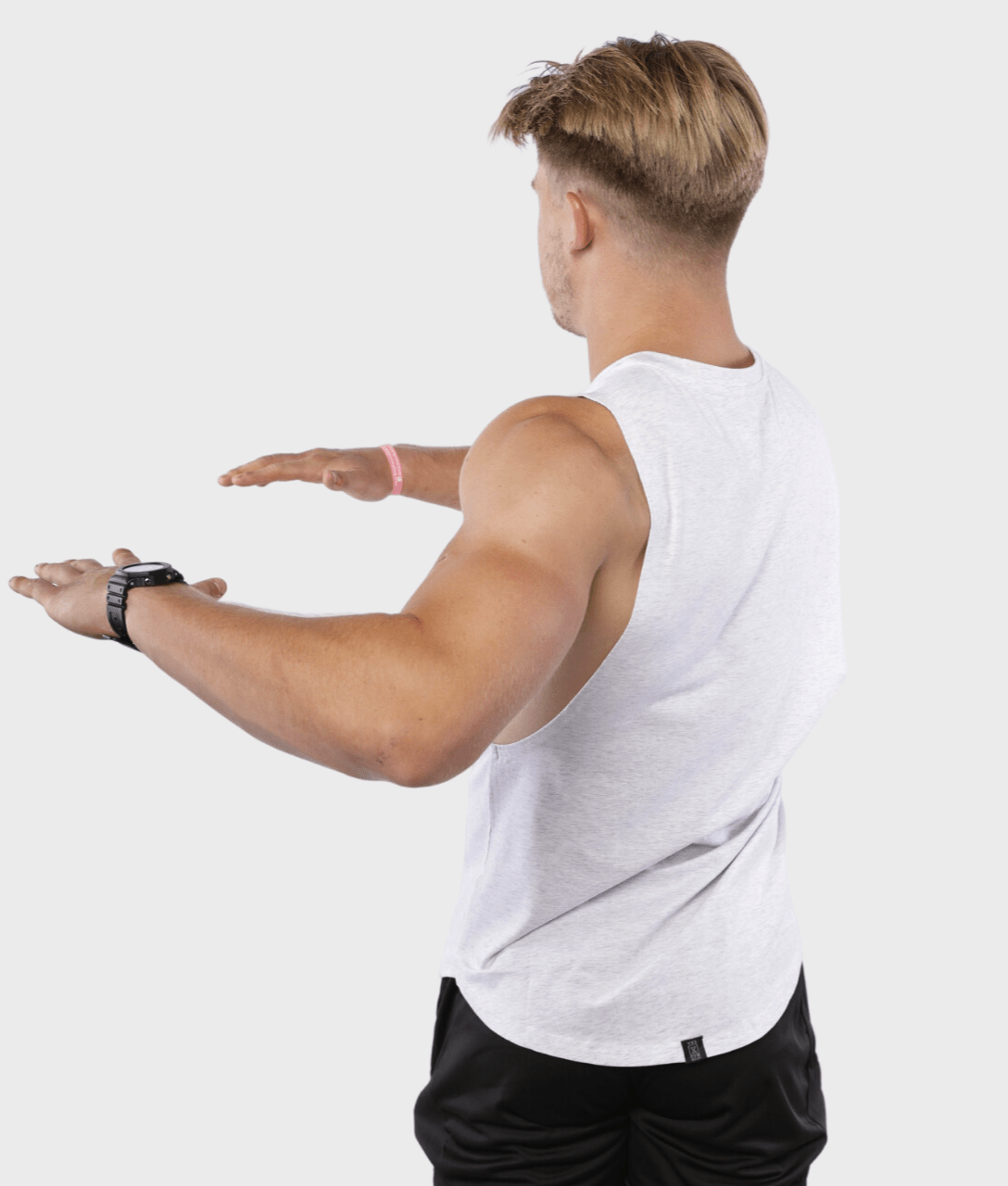 LOGO Sleeveless [Grey] - VXS GYM WEAR