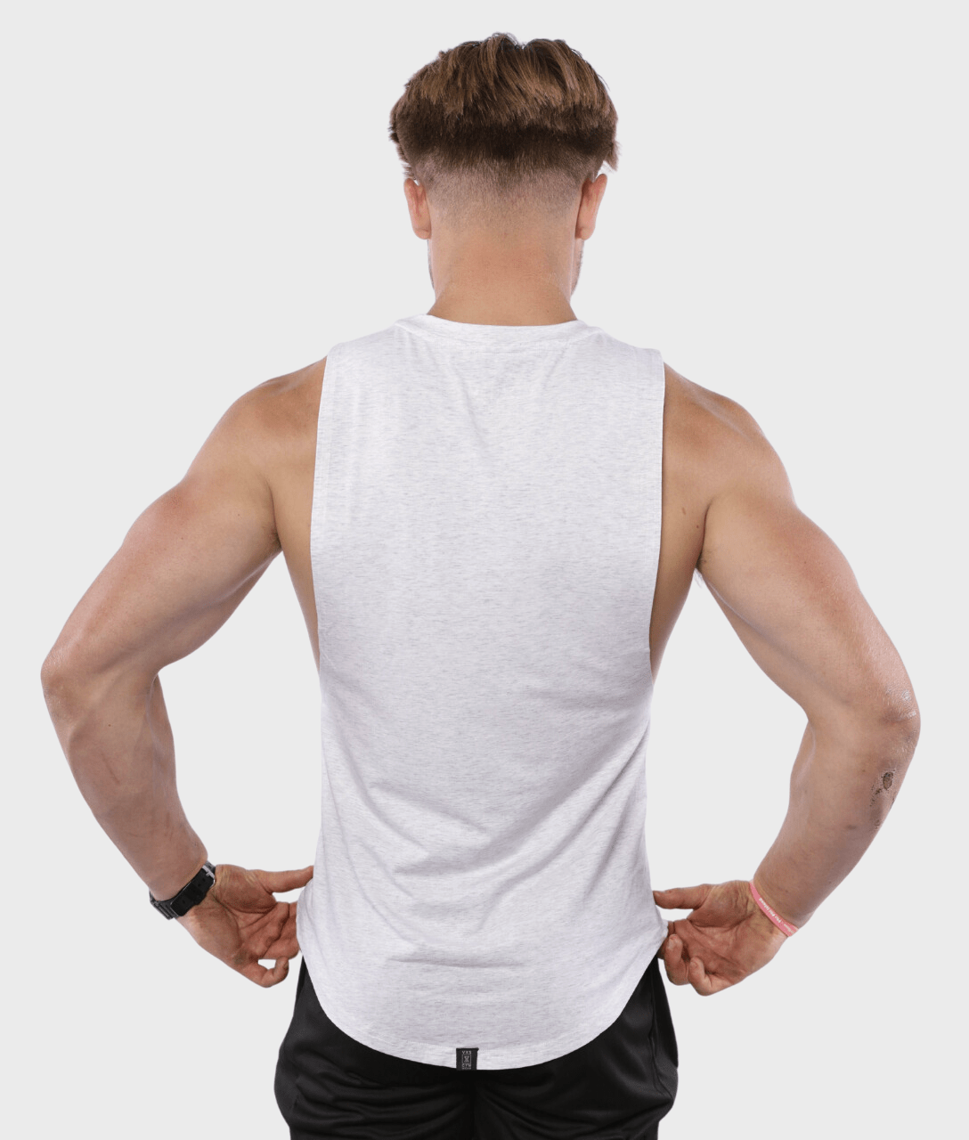 LOGO Sleeveless [Grey] - VXS GYM WEAR