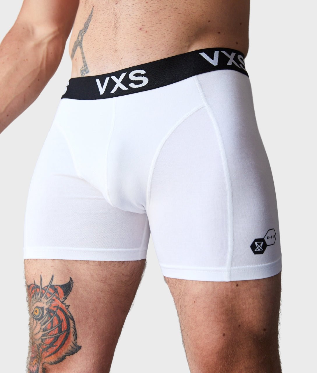 Bamboo Boxer Shorts 2 Pack [White/White] - VXS GYM WEAR