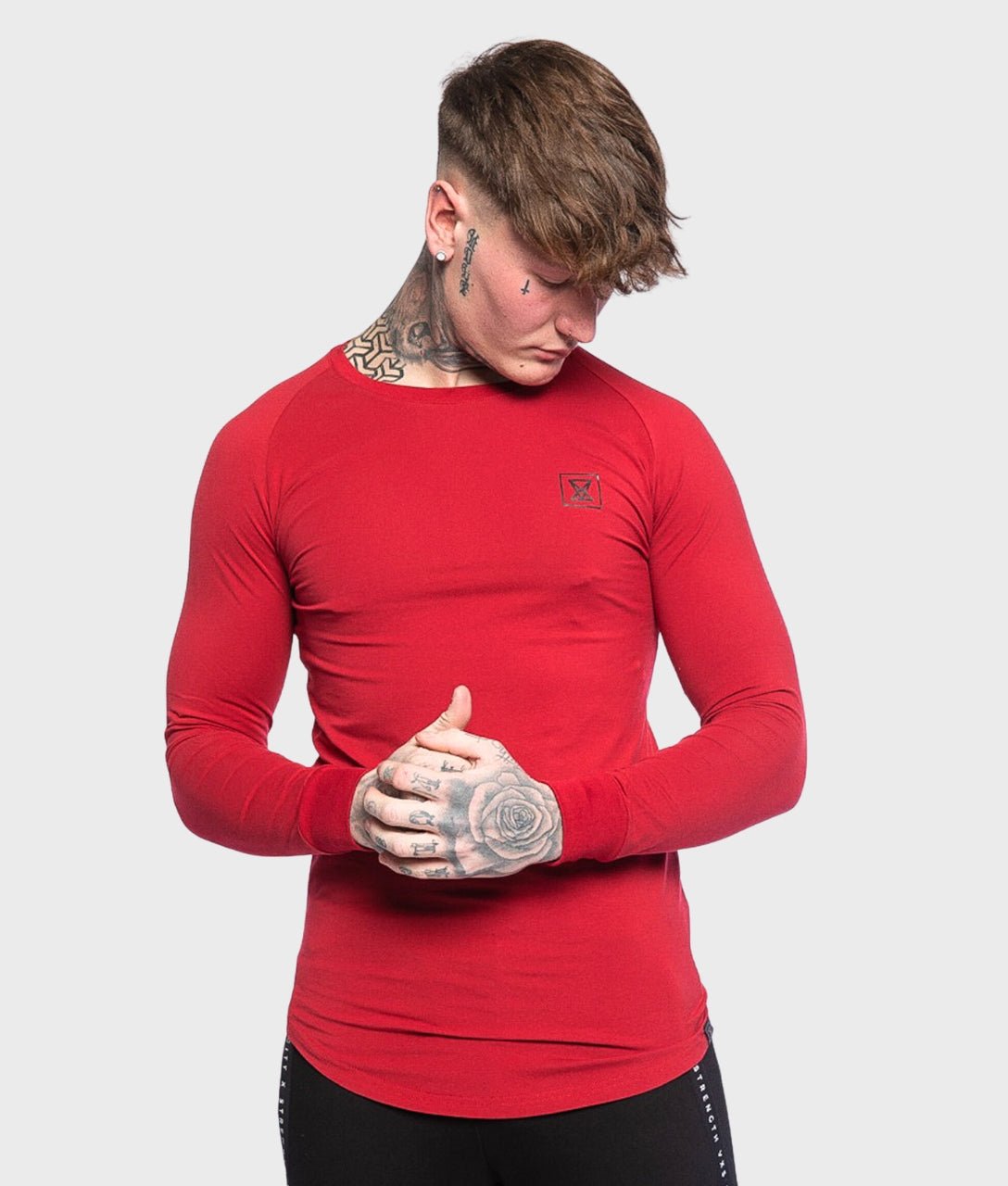 Core Long Sleeve [Dark Red] - VXS GYM WEAR