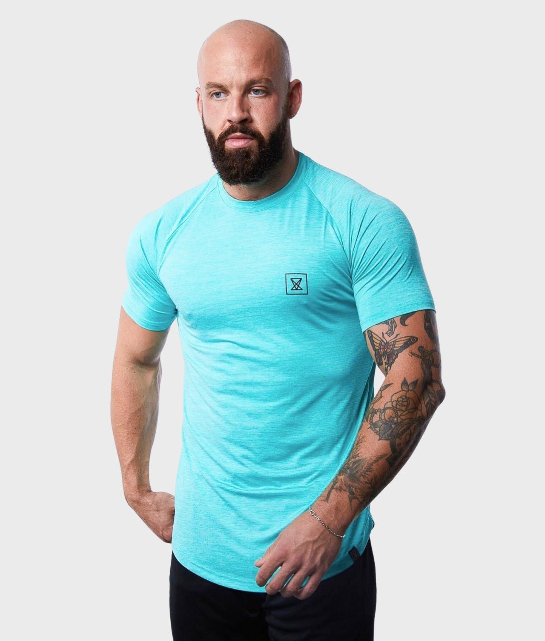 Elite T-Shirt [Aqua] - VXS GYM WEAR