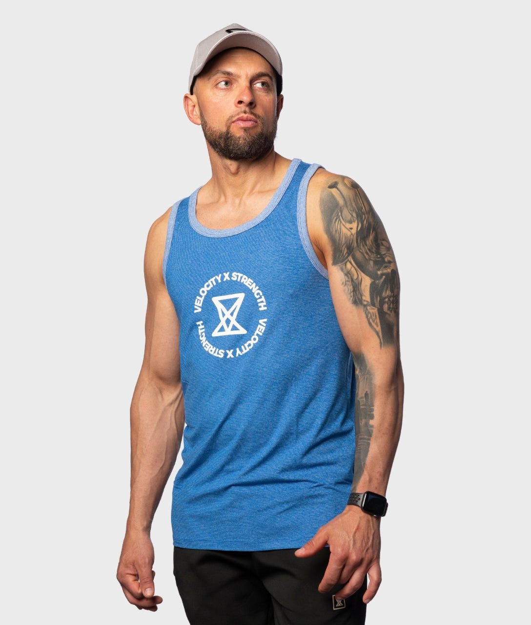 Icon Tank Top [Blue] - VXS GYM WEAR